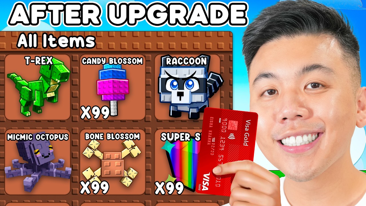 I Upgraded My SUBSCRIBERS Accounts in Grow a Garden!