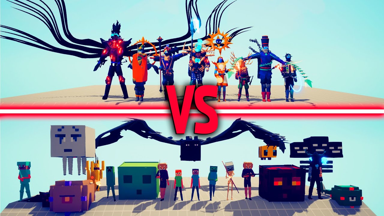 MINECRAFT TEAM vs MAGE TEAM | TABS - Totally Accurate Battle Simulator