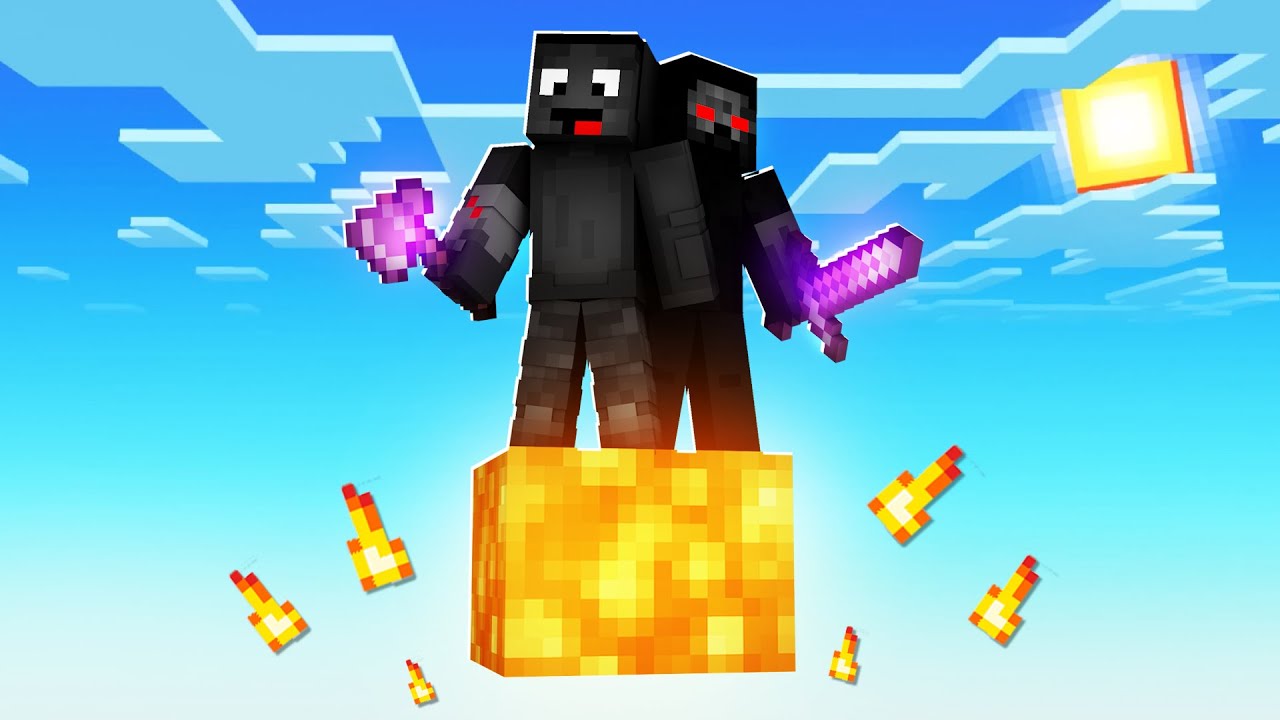 Minecraft, ale NA JEDNYM BLOKU LAWY...