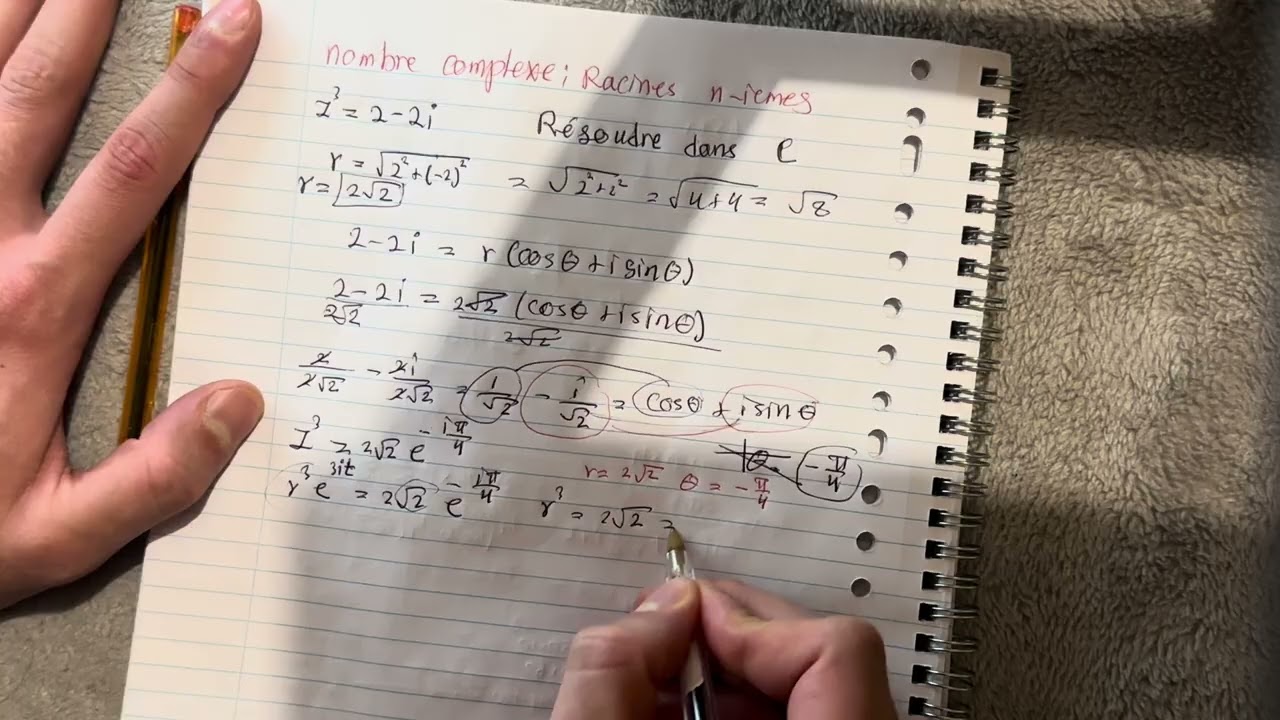 Racines cubiques d’un nombre complexe | Méthode complète avec la forme exponentielle