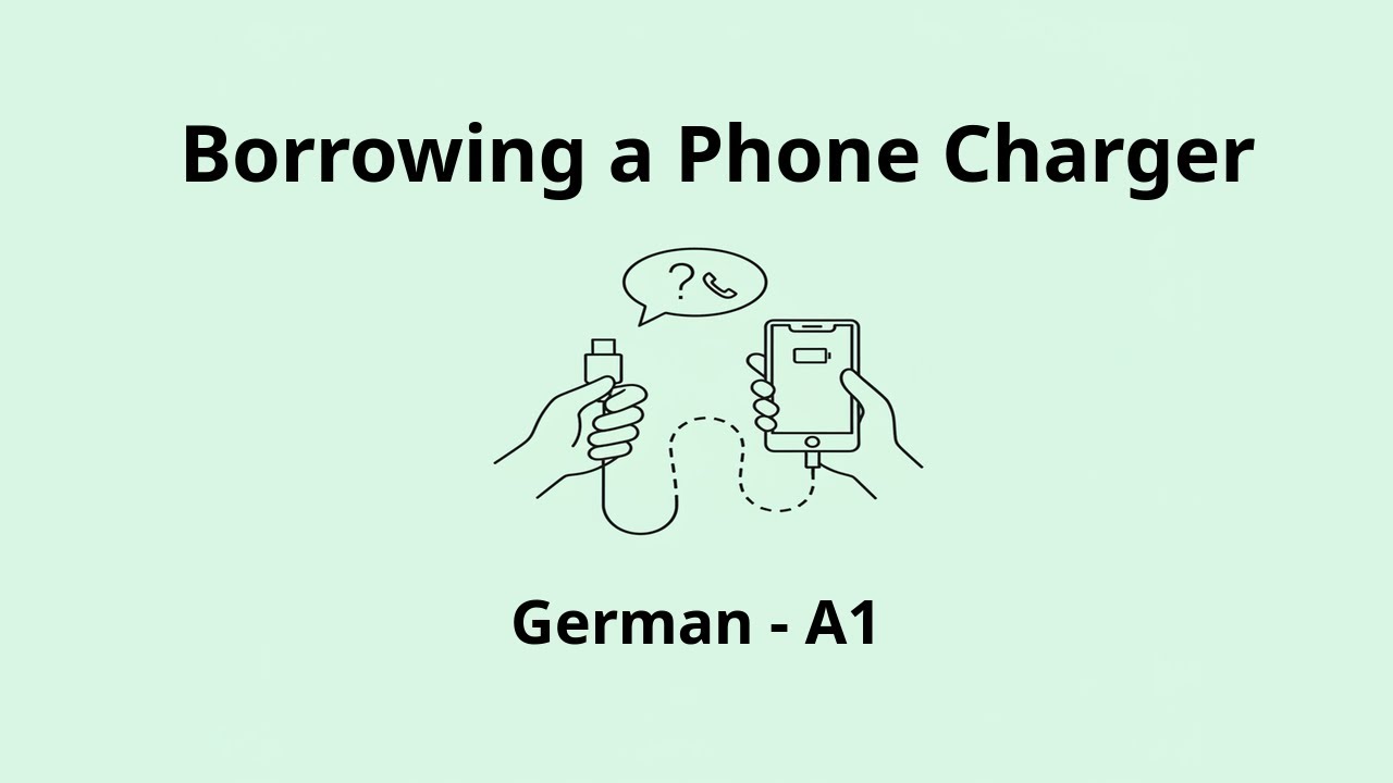 Borrowing a Phone Charger | German A1 Listening Practice