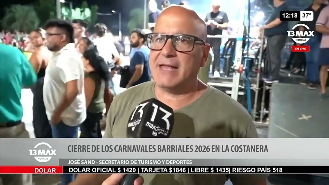 Cierre de los Carnavales Barriales 2026 en La Costanera - José Sand
