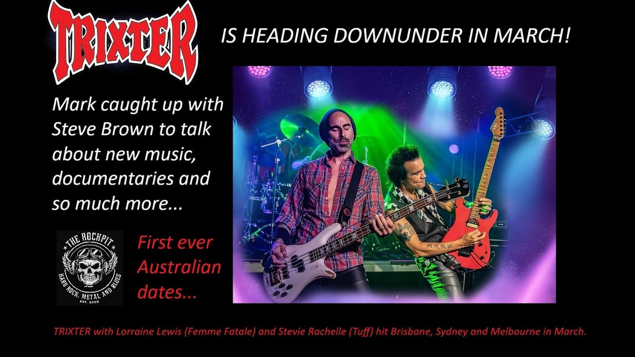 TRIXTER's STEVE BROWN talks to Mark about the first ever Tour of Australia and new music on the way.