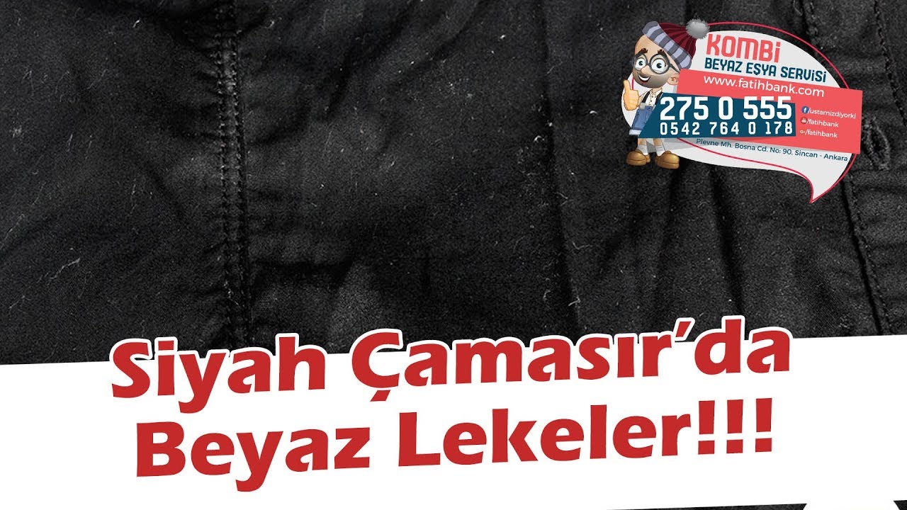 Siyah Çamaşırlar'da Beyaz Lekeler Neden Oluşur?