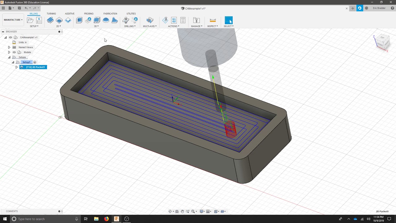 Simple 2D CAM Part in Fusion 360