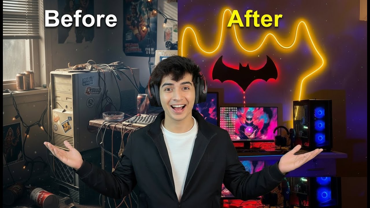 Transforming My Boring Room Into Dream Gaming Setup Room !