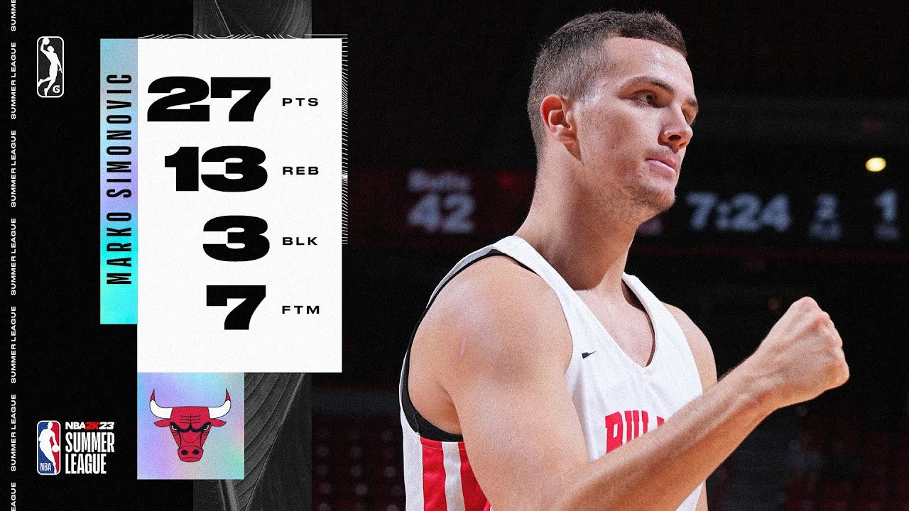 MOCNY double-double Marko Simonovicia prowadzi Bulls do zwycięstwa w letniej lidze NBA