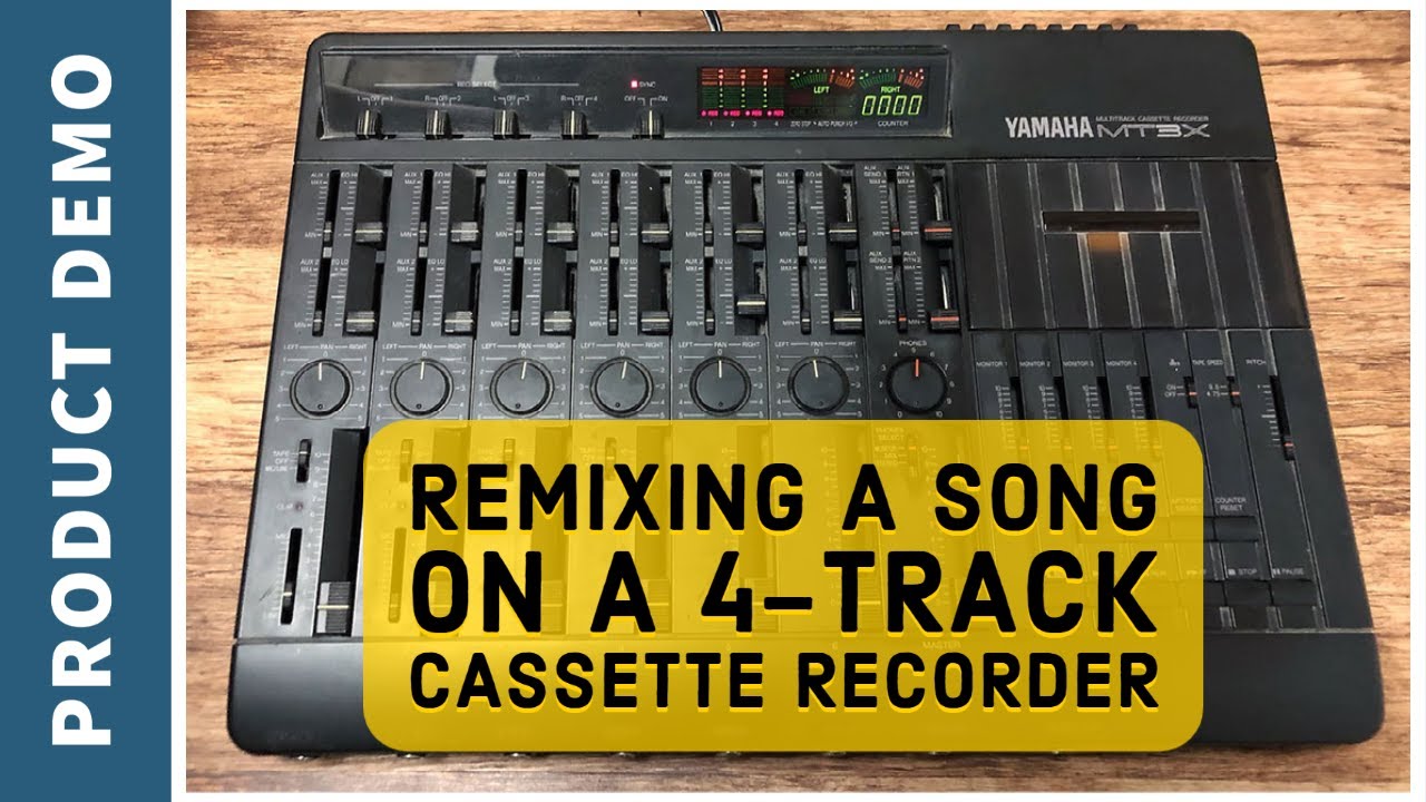 Remixing a song on my Yamaha MT3X 4-track Cassette Recorder, Just for FUN