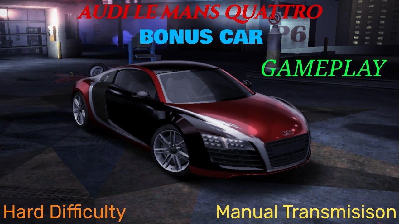 NFS CARBON | Bonus Car | Audi Le Mans Quattro | Gameplay | Hard Difficulty   | Manual Transmission
