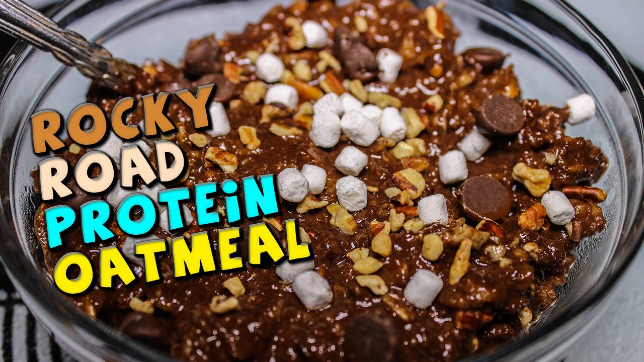 Rocky Road PROTEIN Oatmeal Recipe (High Fiber)