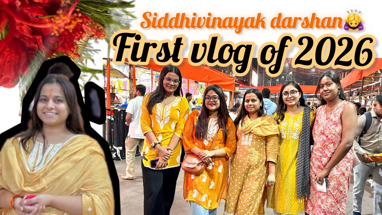 Siddhivinayak darshan | First vlog of 2026 | Prakriti Chauhan # Weekend vibe