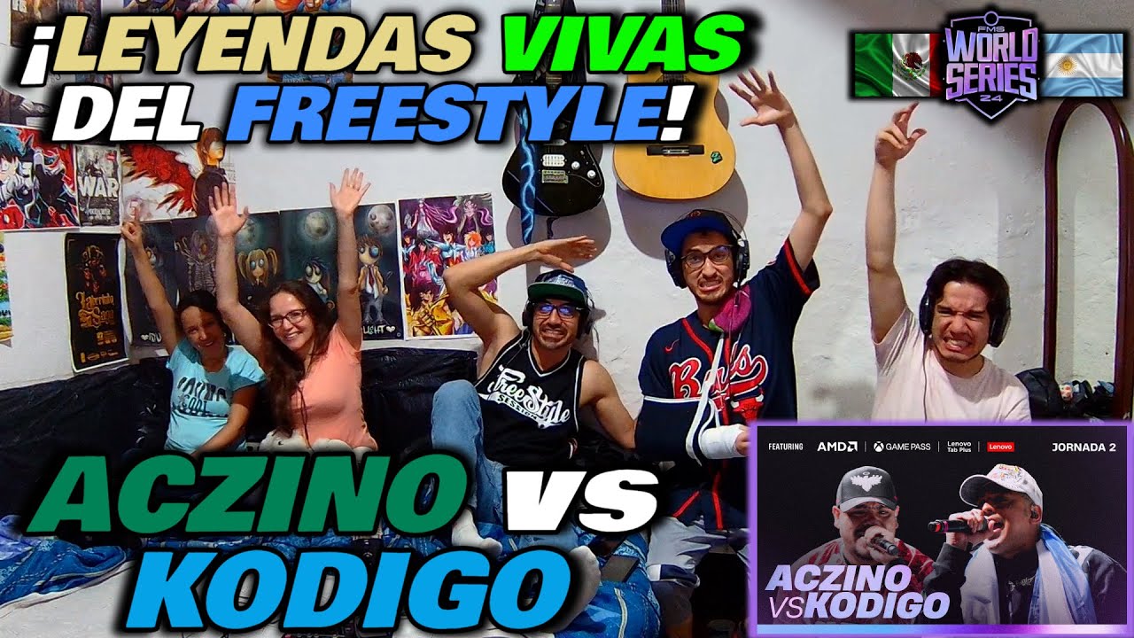 🔴COLOMBIANOS REACCIONAN a ACZINO vs KODIGO - ¡LEYENDAS VIVAS DEL FREE! [FMS WORLD SERIES SUPERLIGA]