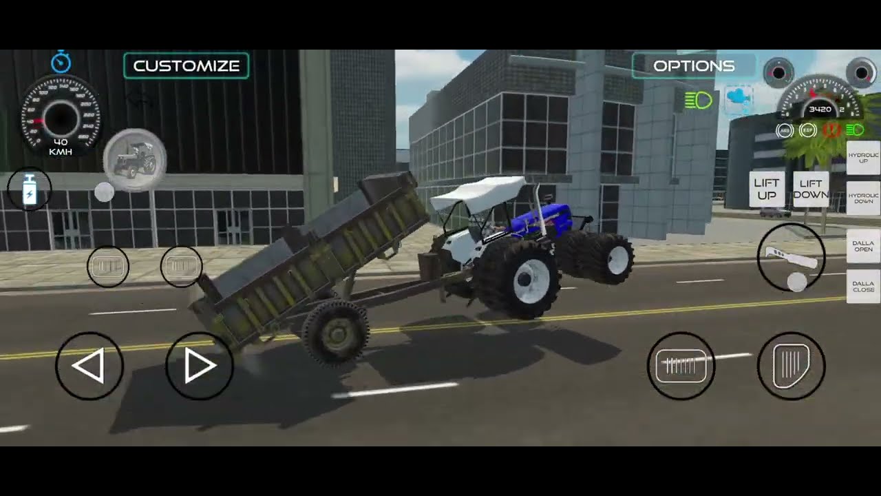 New update tractor diving Indian vehicles simulator 3D gameplay gaming video 