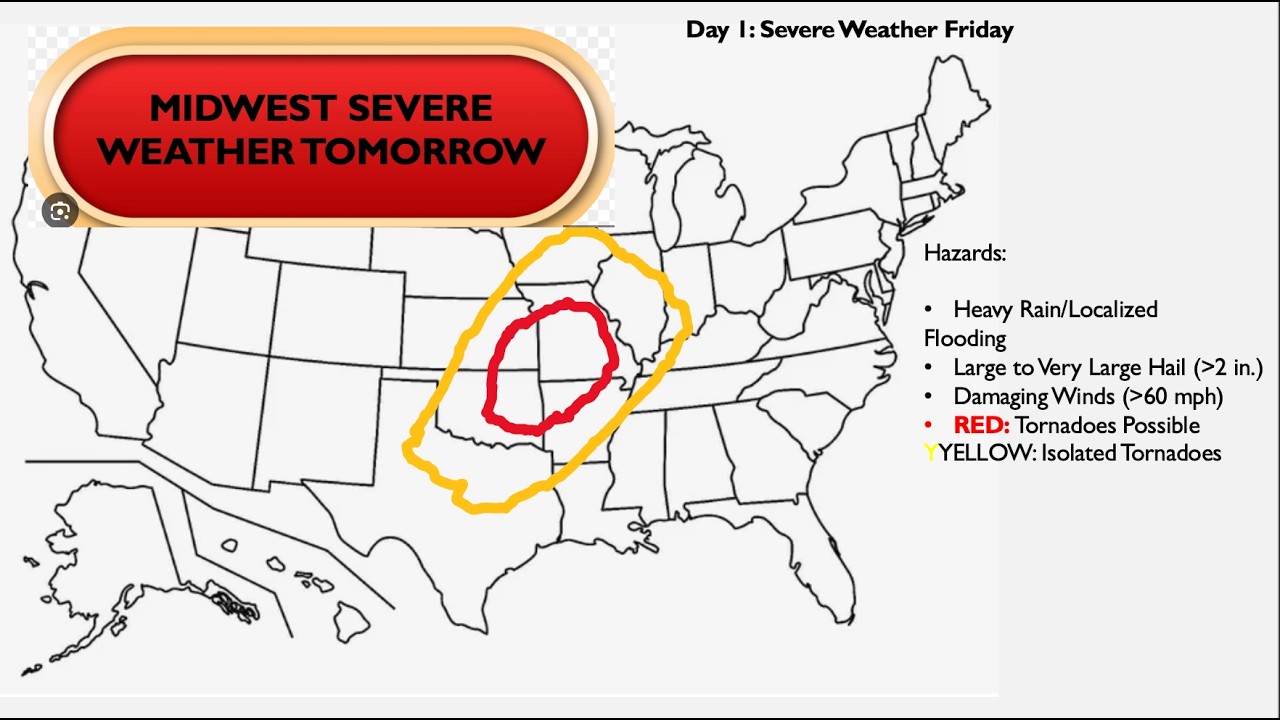 RFMP Forecast Feed: Severe Weather for Plains States Tomorrow; Tornadoes Likely