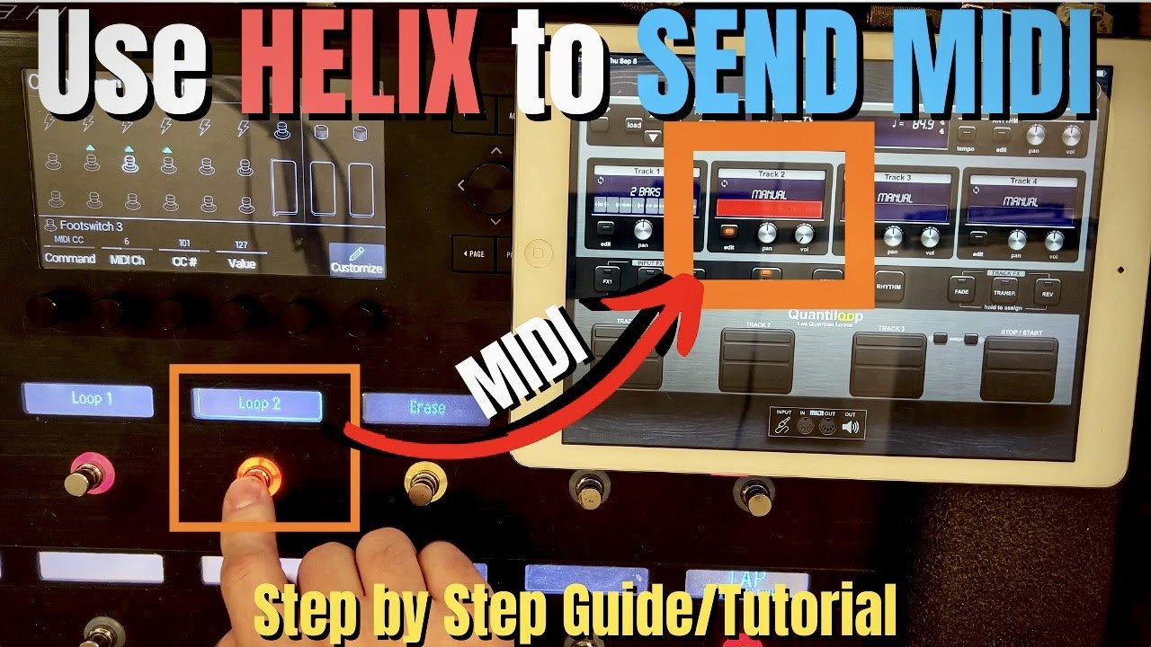 Use Your HELIX as a MIDI CONTROLLER - SEND MIDI with HELIX/HX STOMP