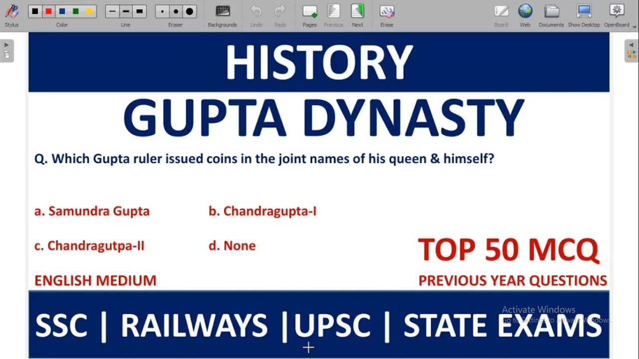 Gupta Dynasty MCQ | Gupta Period MCQ in English | Gupta Dynasty Important Questions | History MCQ.