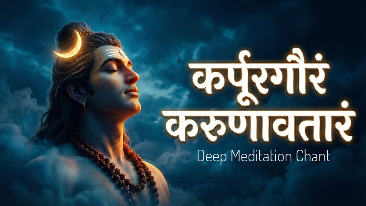 कर्पूरगौरं करुणावतारं | Karpoora Gauram Karuna Avataram | Deep Meditation Chant | Divine Melody 
