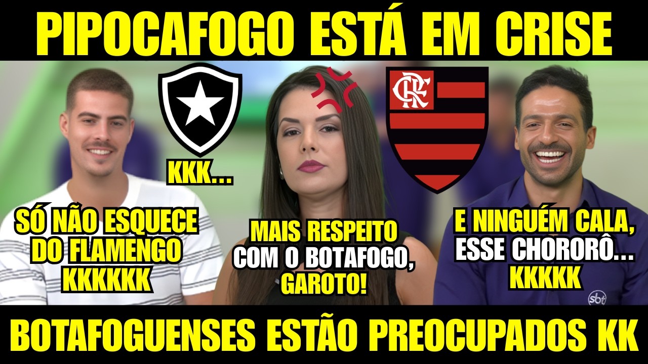 MIDIA BOTAFOGUENSE SURTA COM CRISE APÓS MAIS UMA DERROTA E TEME ENFRENTAR O FLAMENGO KKK