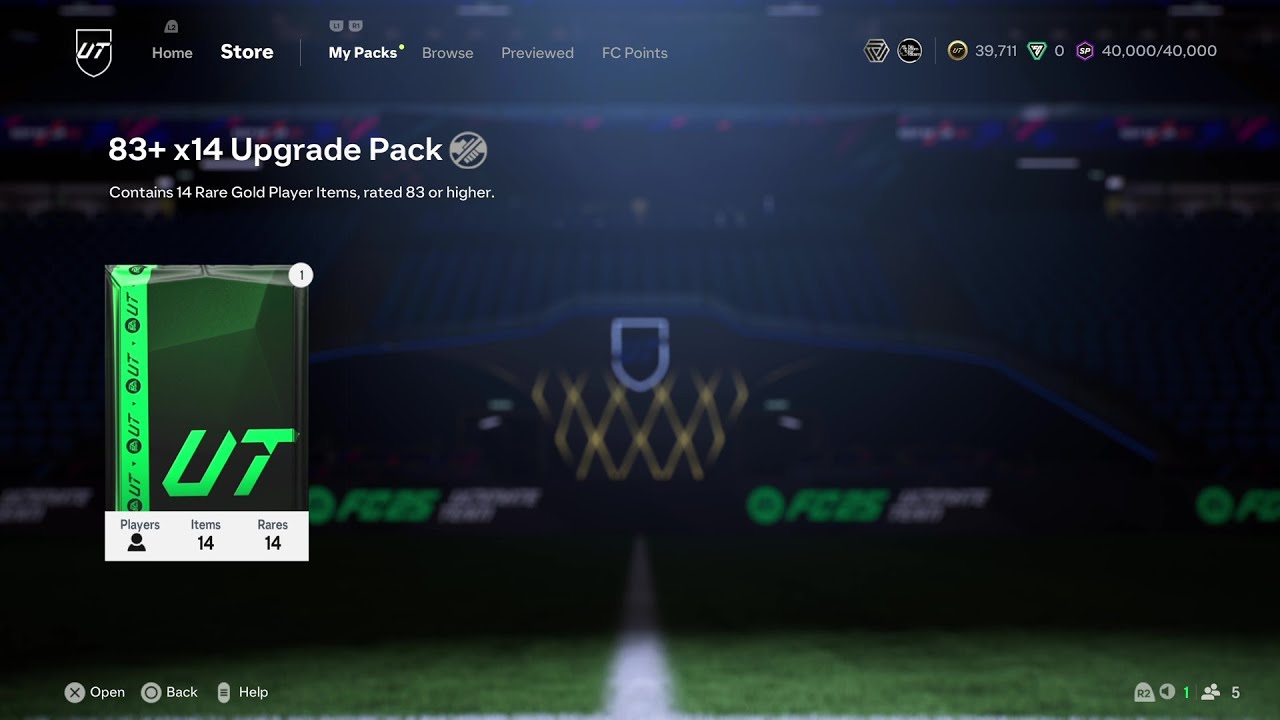 OPENING PACK: 83+ x14 UPGRADE SBC PACK (FC 25: PART 652)