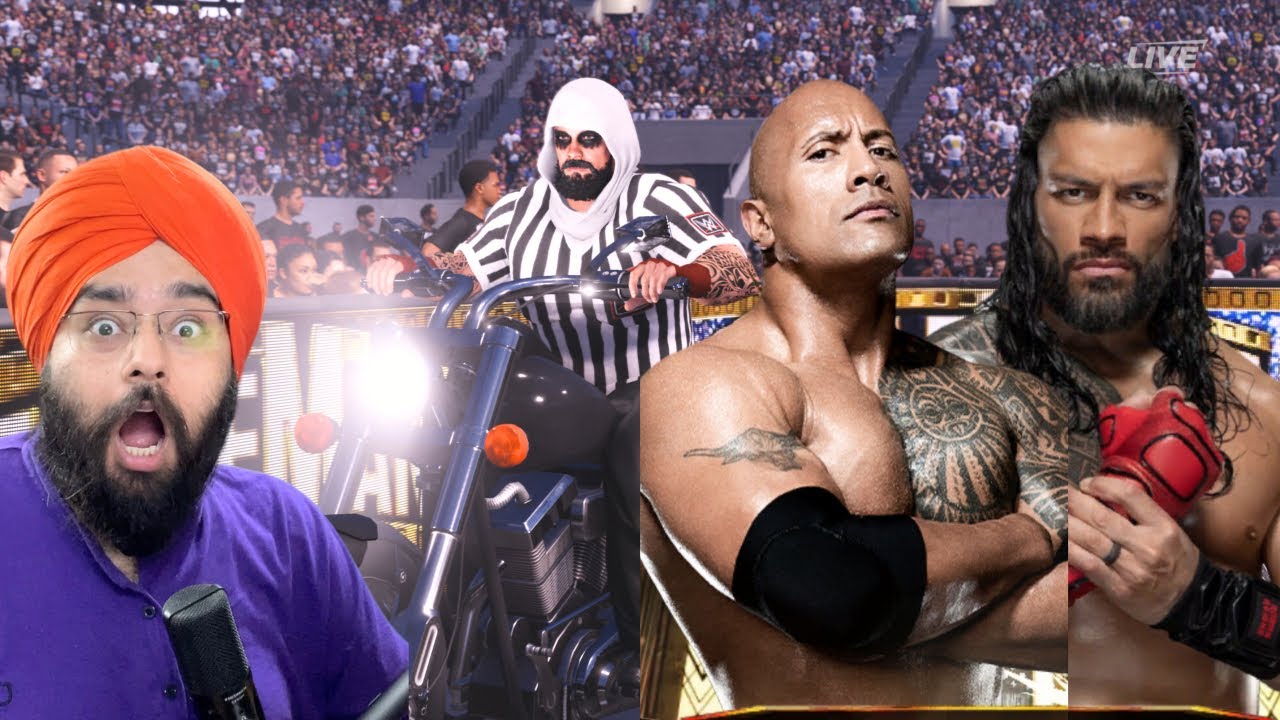 The Final Boss vs The Head Of The Table | The Rock vs Roman Reigns | Wwe 2k24 - Special Guest Refree