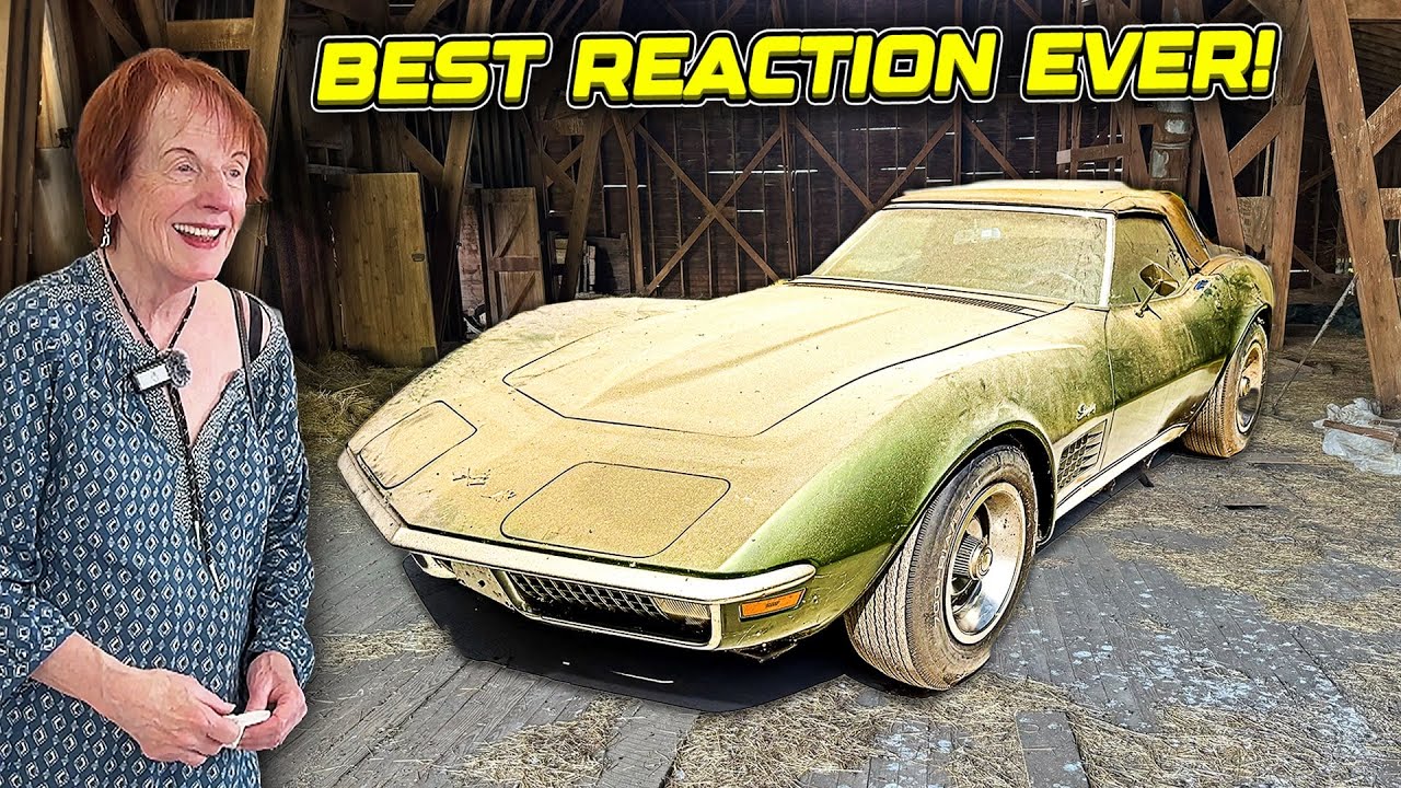 Sister Sees Her Deceased Brother’s Corvette Restored After 40 Years! | Best Reaction EVER!