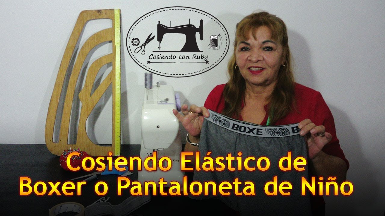 Cosiendo elástico de Pantaloneta o Boxer de niño