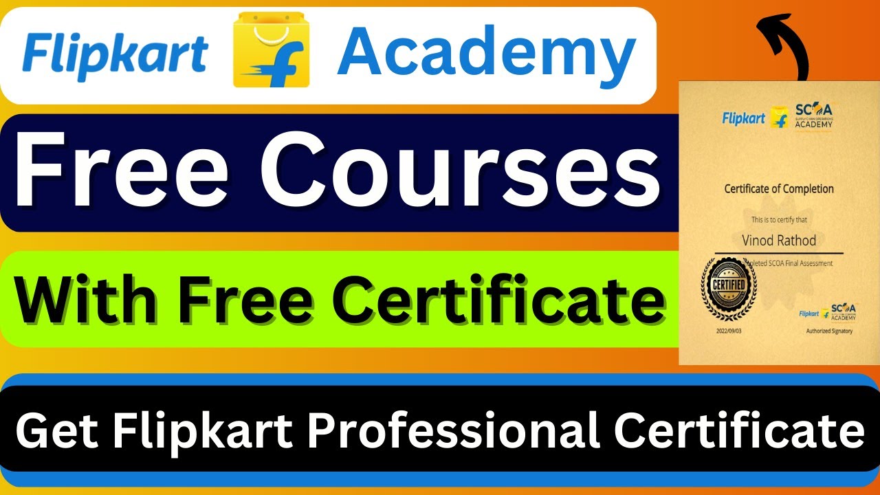 Flipkart Academy Courses | Flipkart Training | Free Online Courses With Free Certificate
