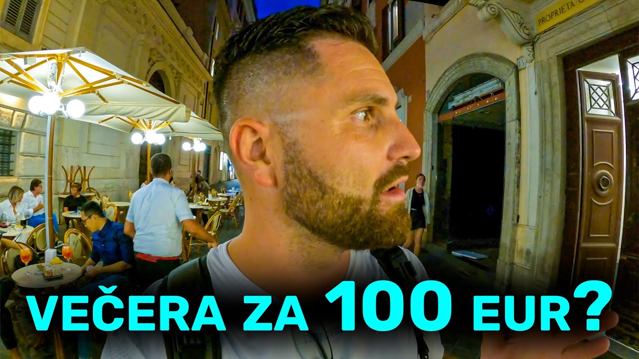 VEČERA ZA 100 EUR v ŠPINAVOM RÍME | RÍM deň 2 časť 2/2 | travel vlog italy | Panteón Pantheon, Rome