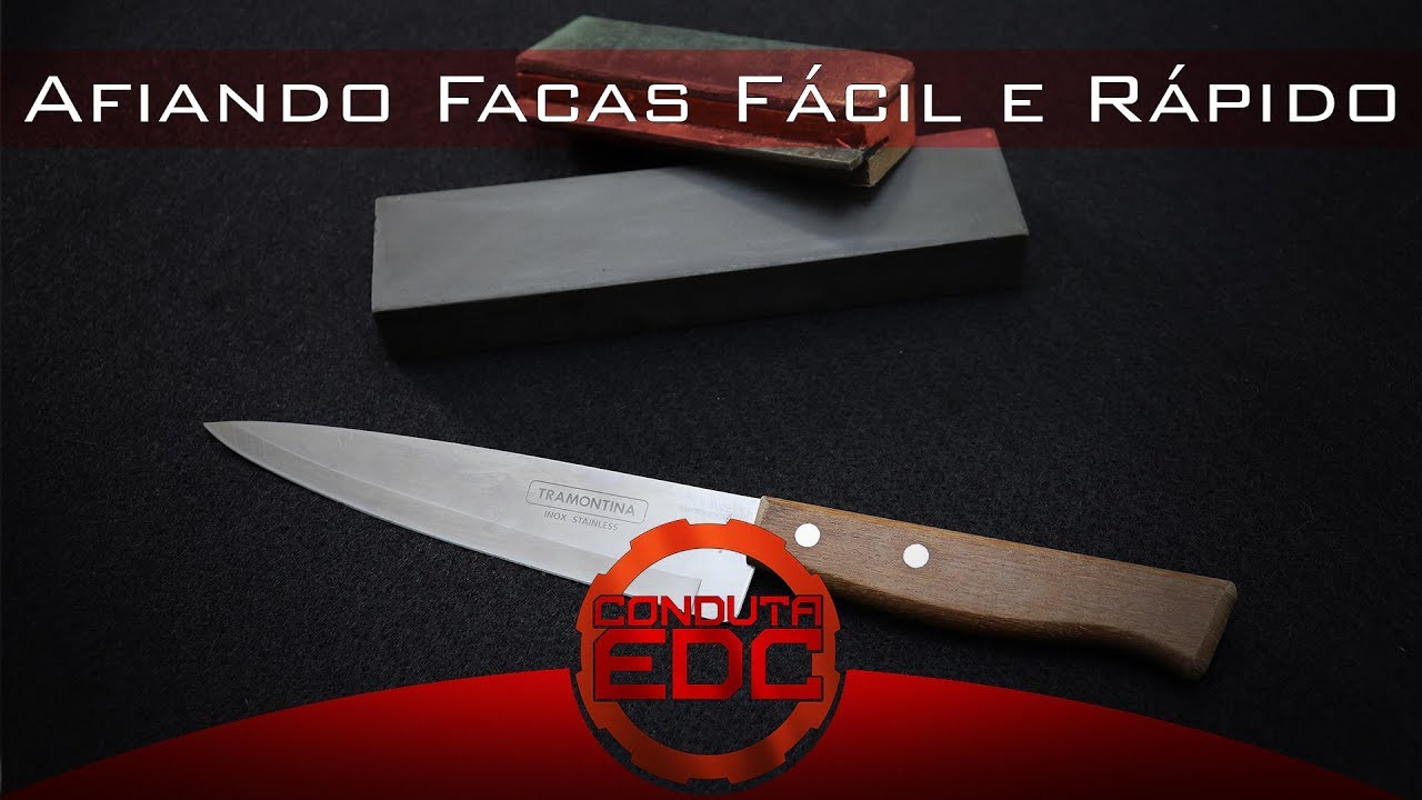 Como Afiar Bem uma Faca de Cozinha
