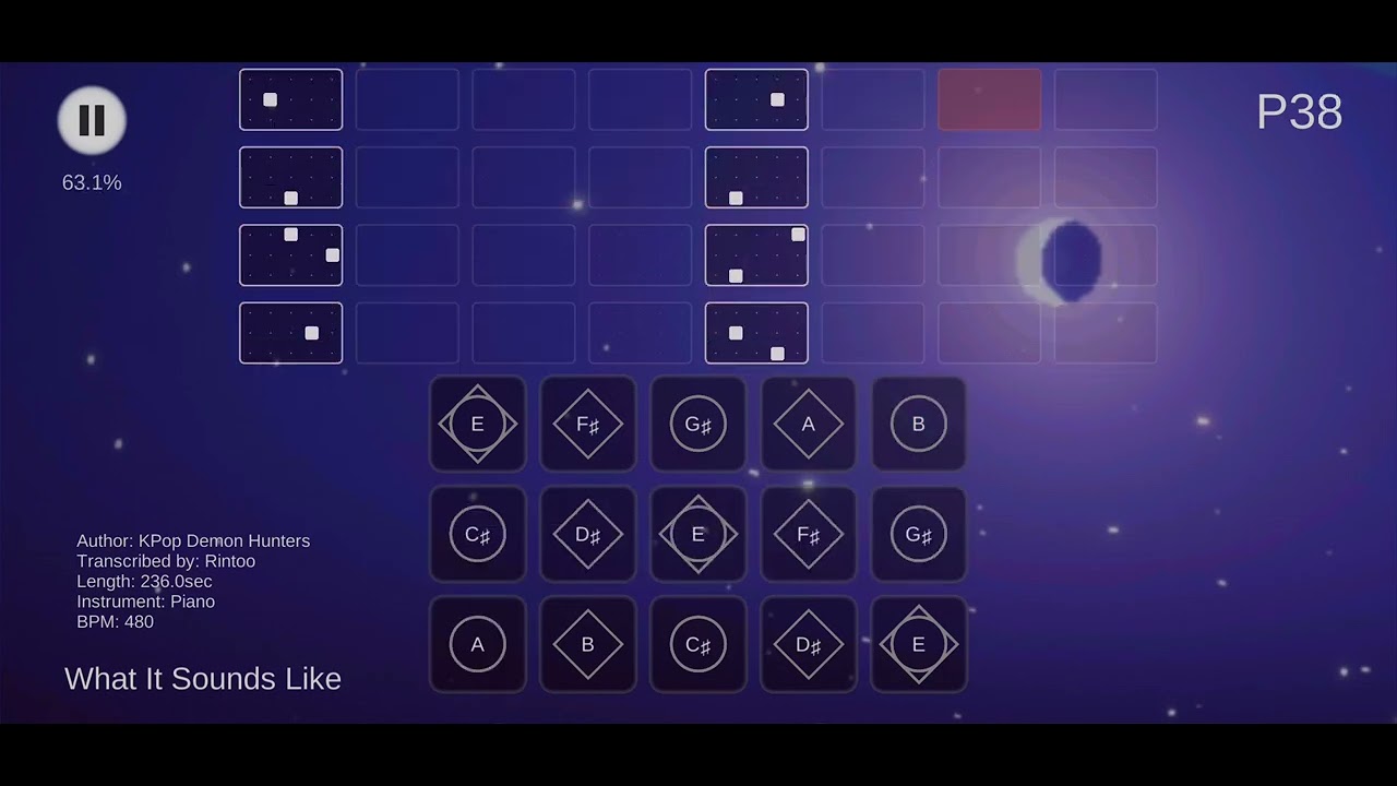 [sheet] What It Sounds Like - KPop Demon Hunters | Sky: Children of the Light 《Sky CotL cover》