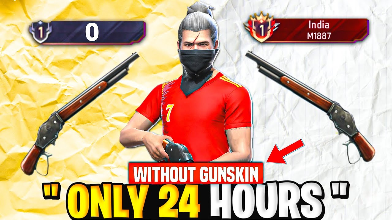Pushing Top 1 Title in : USELESS SHOTGUN 🔫 ( M1887 ) 🤯 | Without Gunskin ☠️🤔 - Garena free fire  