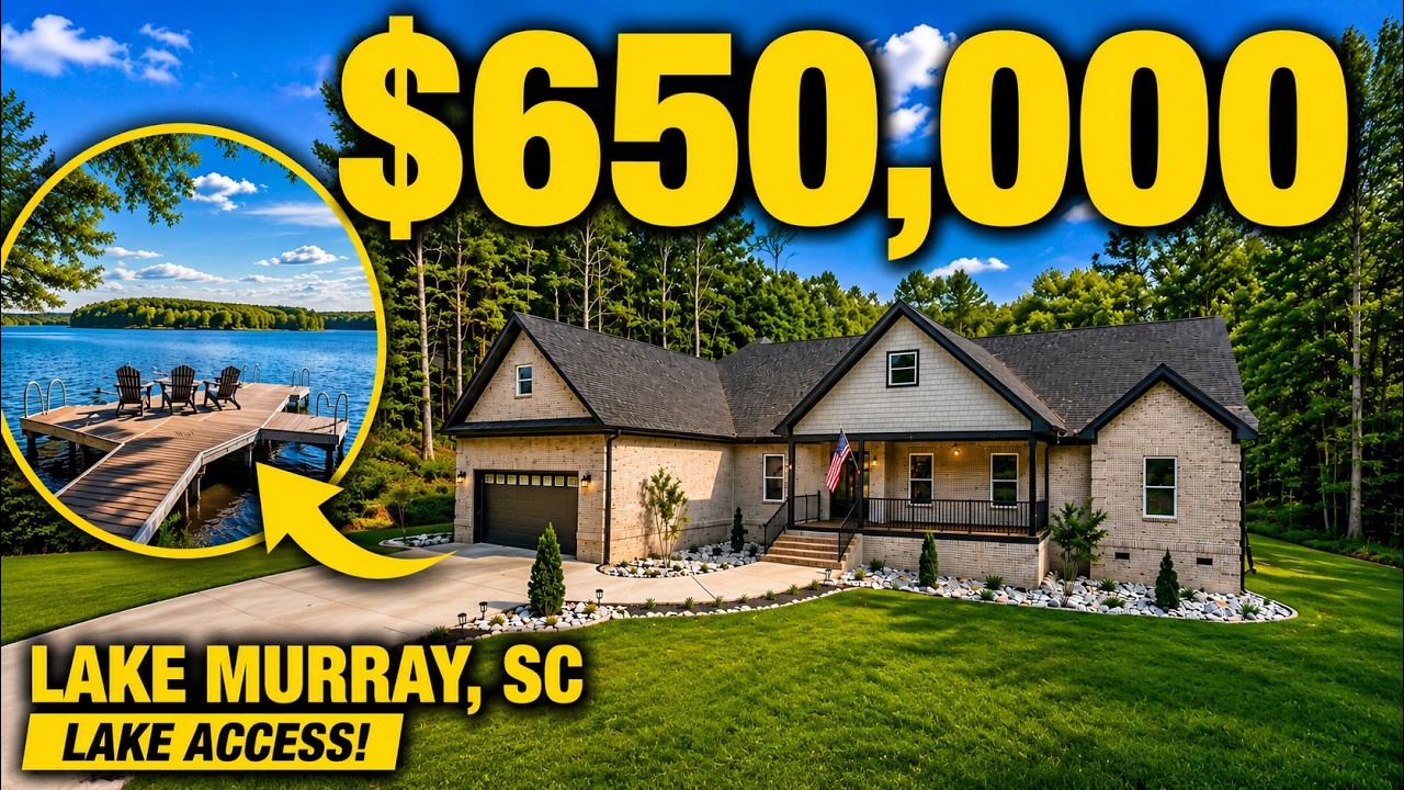 Lake Murray SC New Build Home Tour With Lake Access