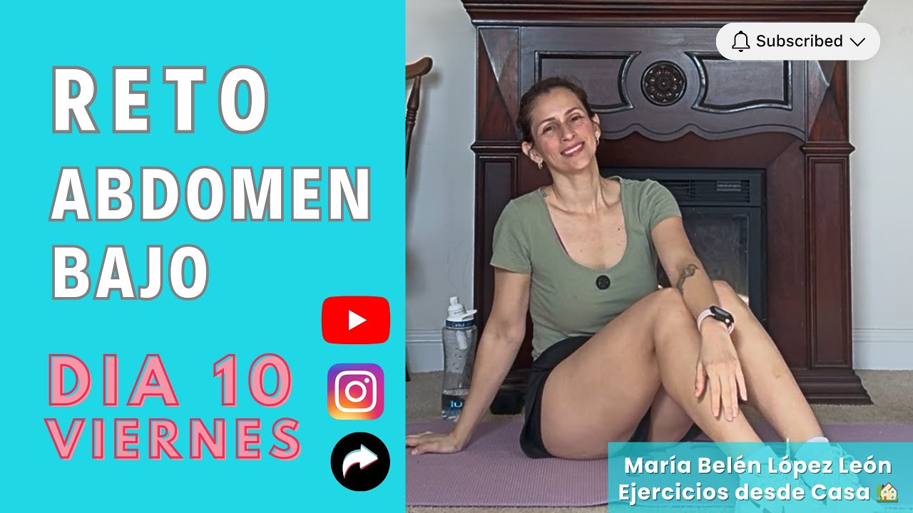 Ejercicios desde casa 🏠 - ⭐ RETO DE ABDOMEN BAJO- Día 10- último día 🎉