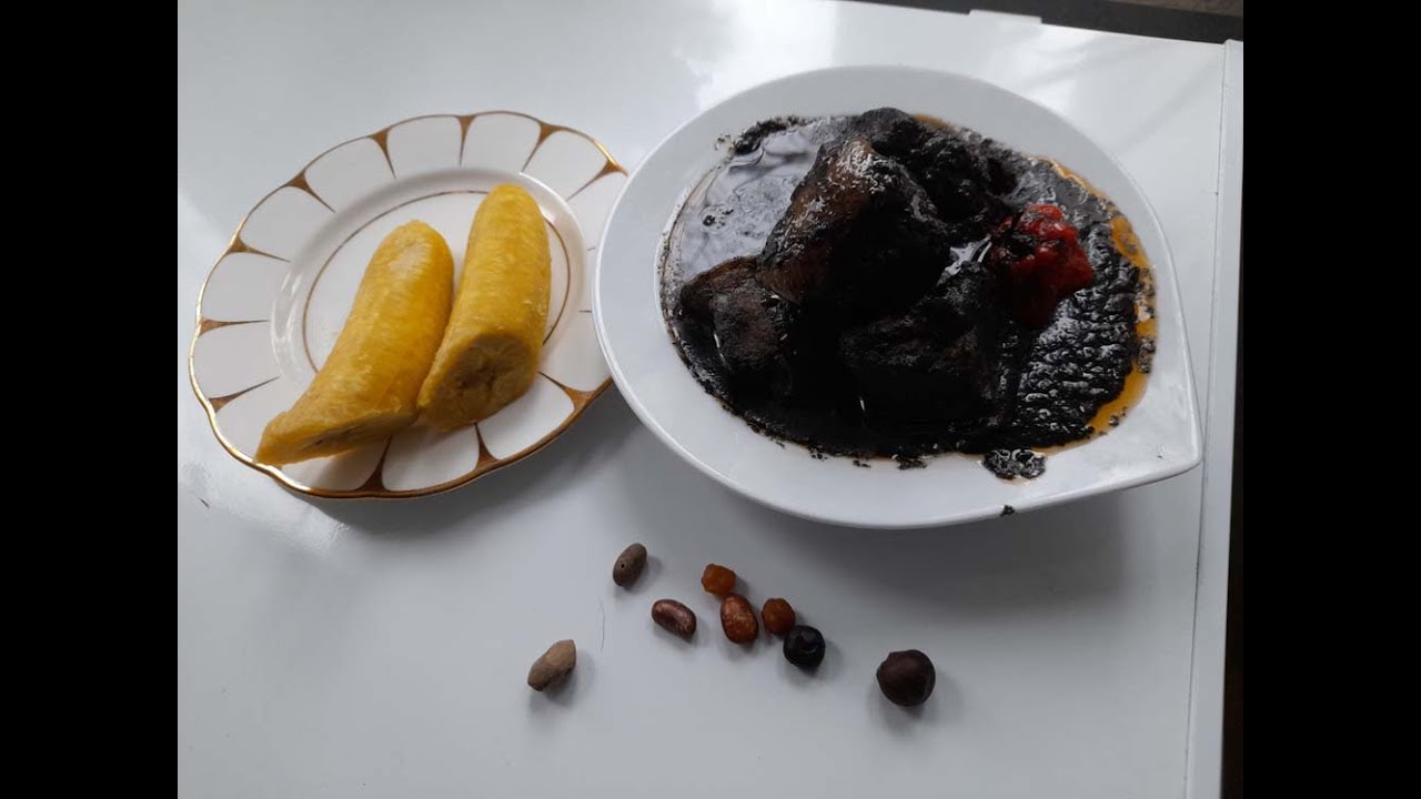 Mbongo Tchobi with Pork.A Cameroonian delicacy.
