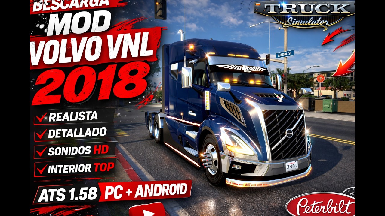 ✅DESCARGA VOLVO 2024 - ATS 1.57- AMERICAN TRUCK SIMULATOR | SNOW MOON- 4K HDR