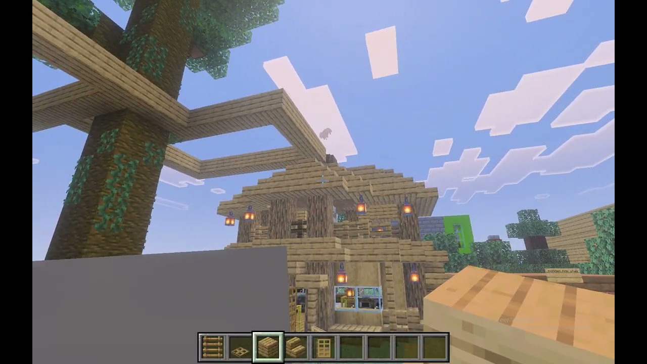 een nieuwe boomhut in blockhaven
