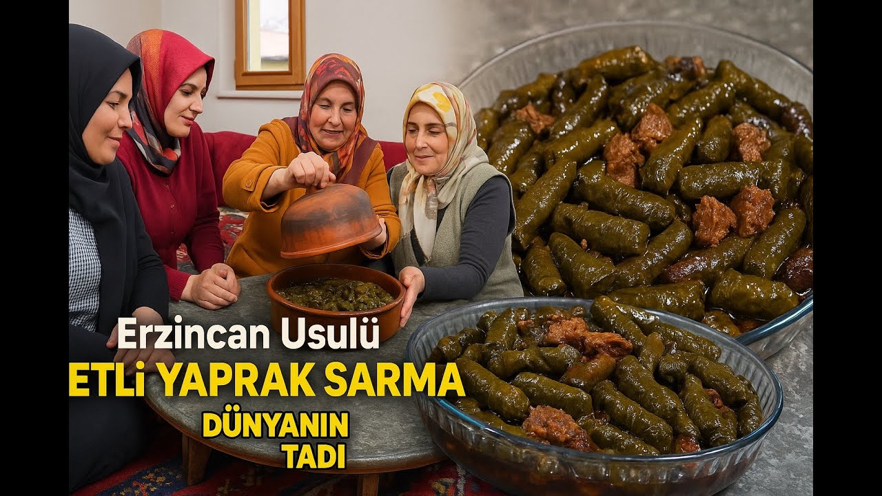 Ninemin Tarif Defterinden: Erzincan Usulü Yaprak Sarma!