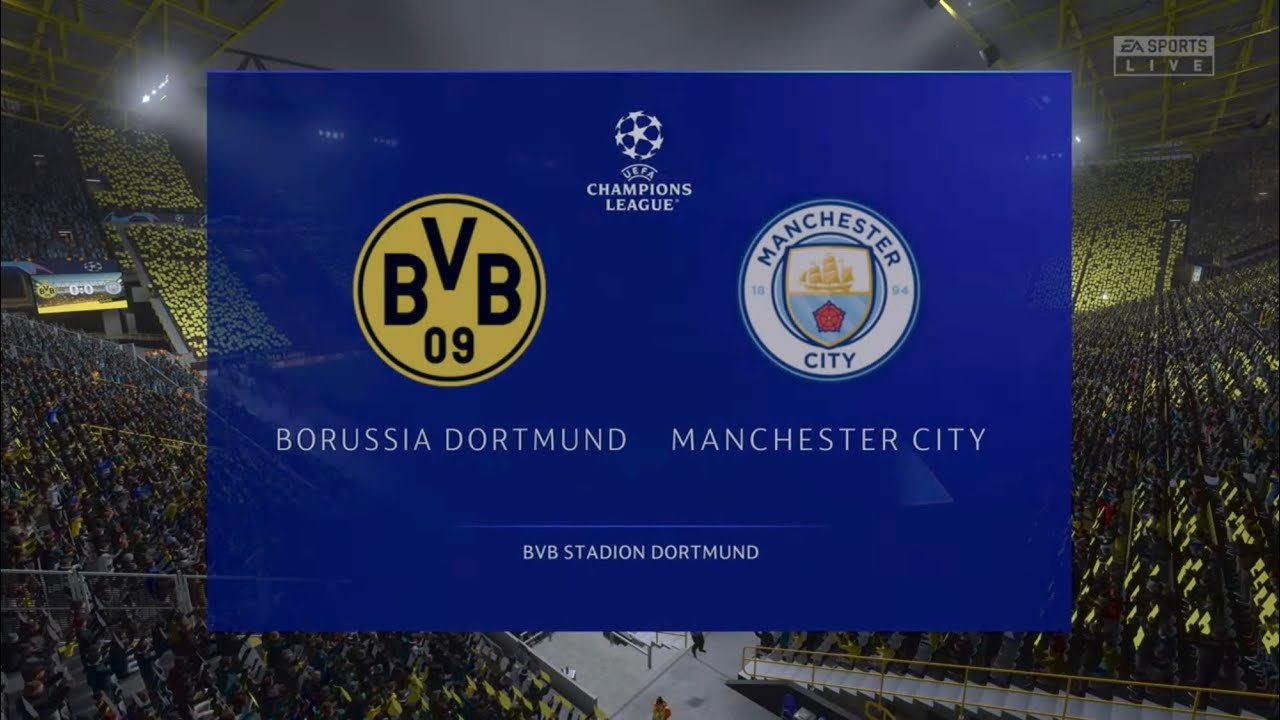FIFA 23 Gameplay on PS5 | UEFA Champions League | Borussia Dortmund vs Manchester City | ( 4k HDR)