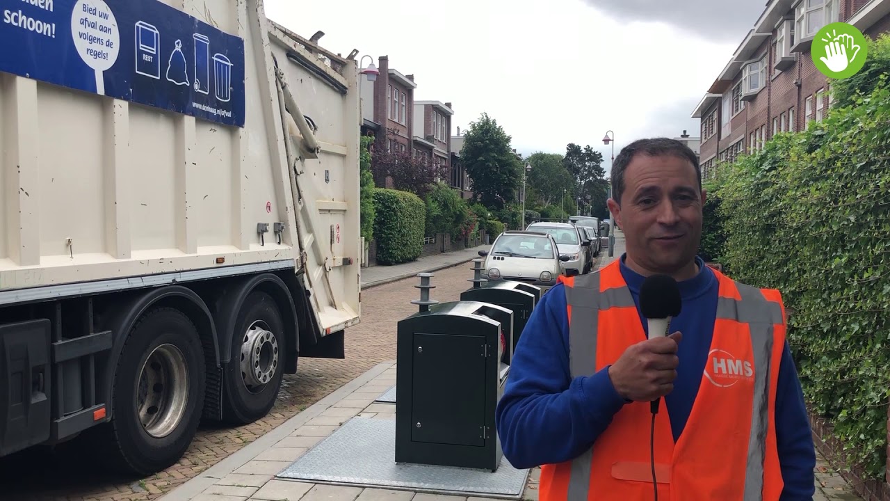 Ondergrondse restafvalcontainers legen met het volmeldsysteem
