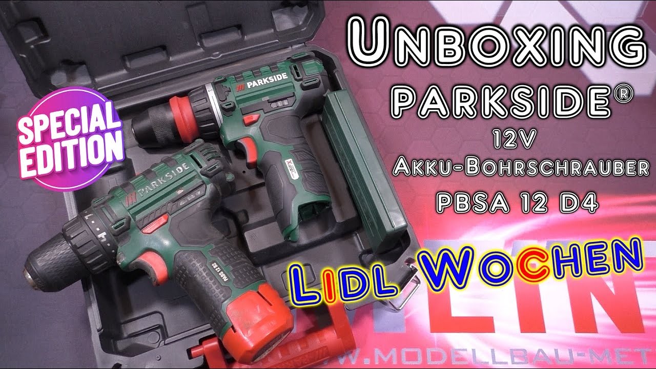 Unboxing Lidl Wochen Special :D Akku!-Bohrschrauber »PBSA 12 D4« | HD+ | German/Deutsch