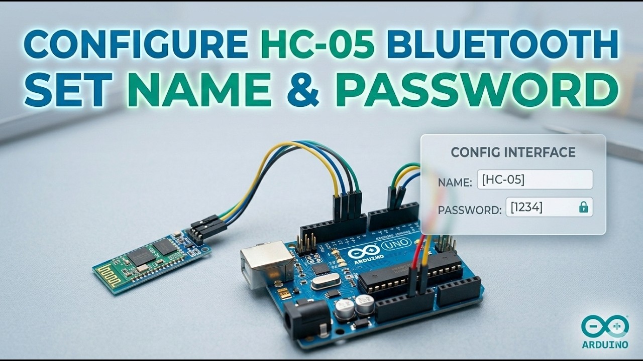Configure HC-05 Bluetooth set name & password