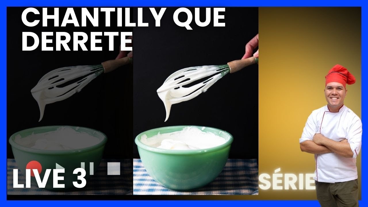 chantilly  que derrete no bolo