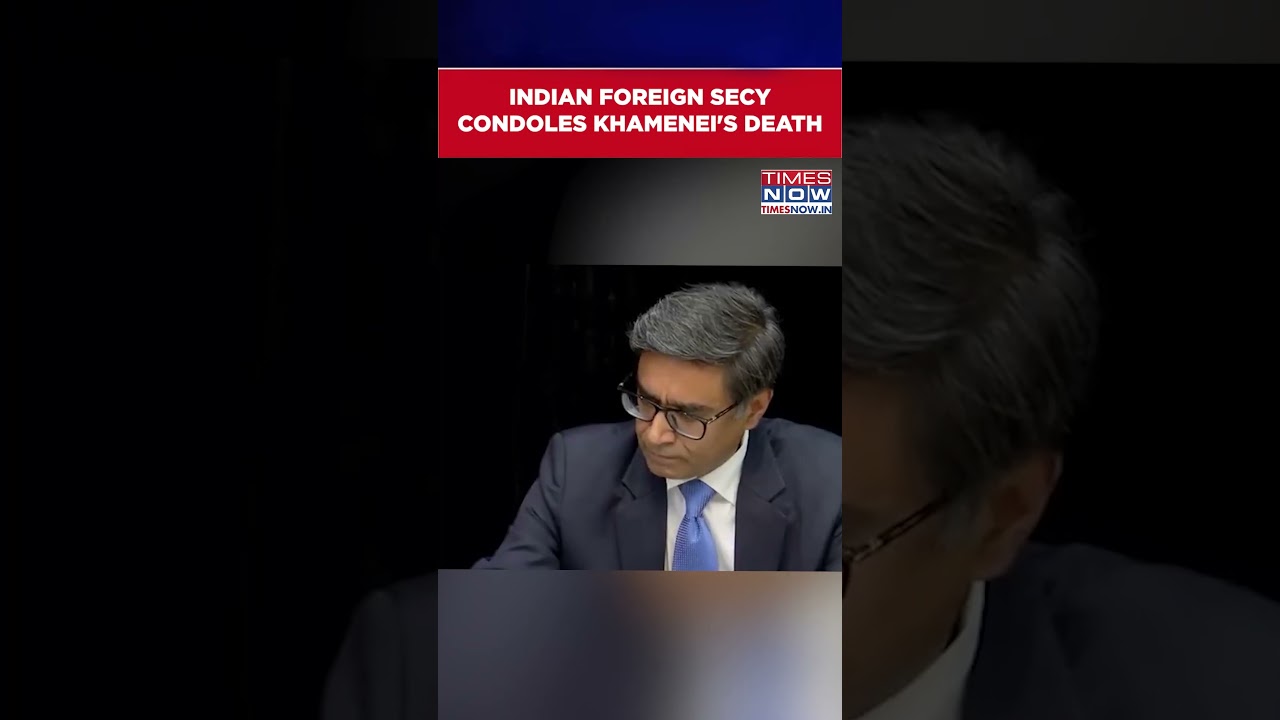 Indian Foreign Secy Condoles Khamenei's Death: Vikram Misry At Iran Embassy On GoI's Behalf| #shorts