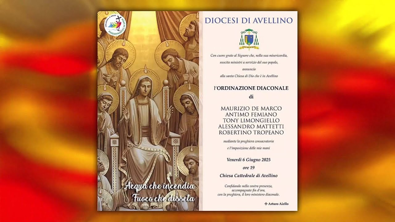 Santa Messa Ordinazione Diaconale dalla Chiesa Cattedrale di Avellino