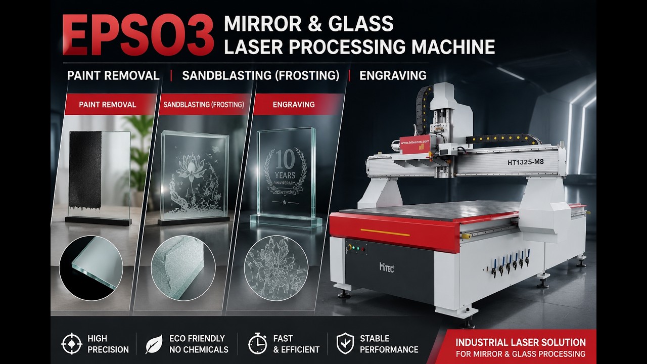 Laser mirror glass sandblasting glass drilling machine