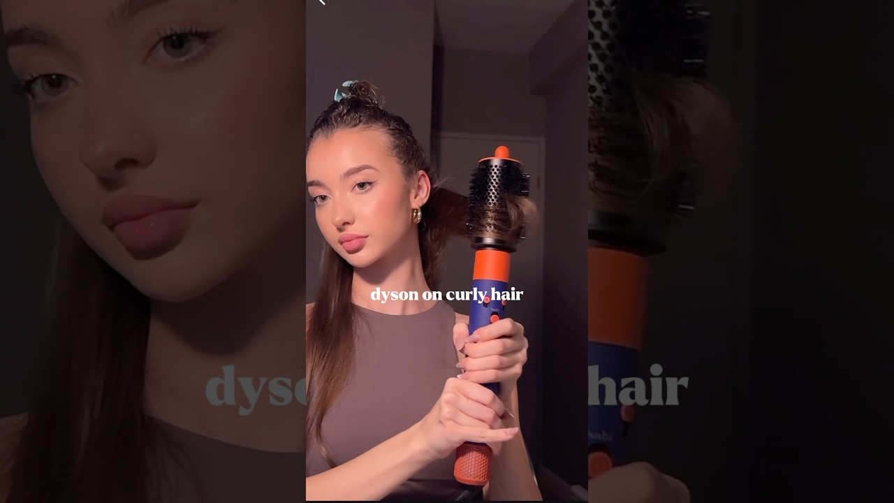 dyson airwrap on curly hair