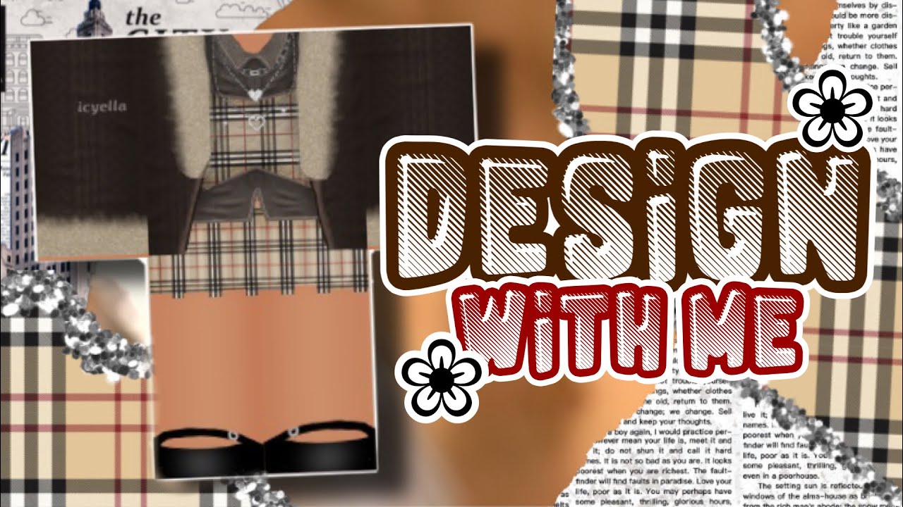 ✼ Design with Me: Step-by-Step Tutorial ✧ Brown Fur Coat w/ Burberry Top & Skirt ✧ ADVANCED