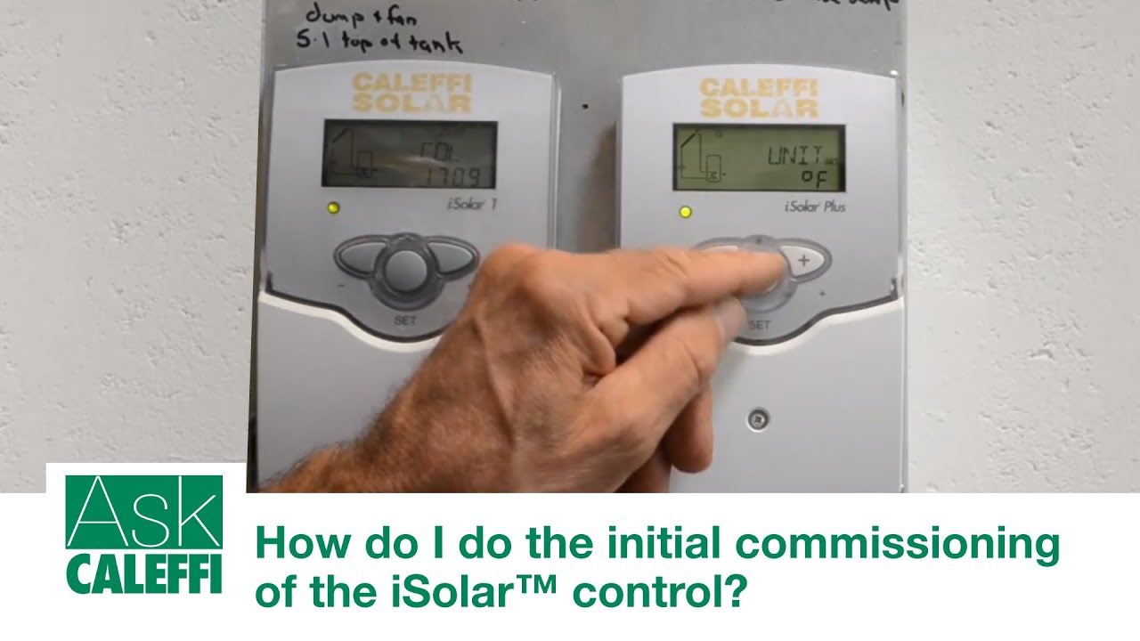 How do I do the initial commissioning of the iSolar™ control?