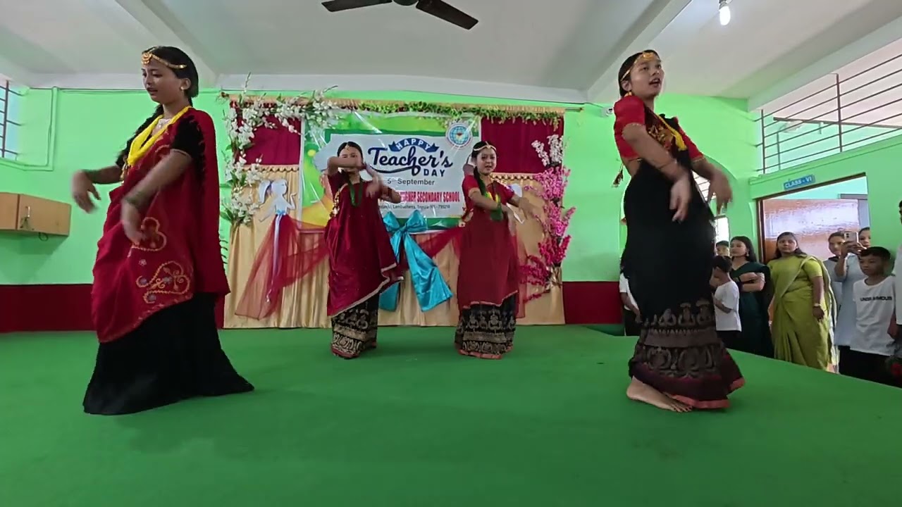 Nepali dance performed by class VIII girls