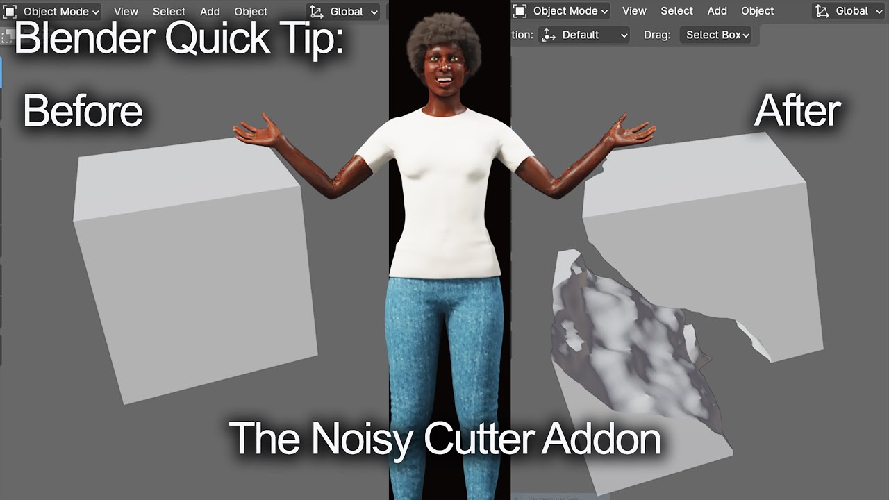 Blender Quick Tip: The Noisy Cutter Addon